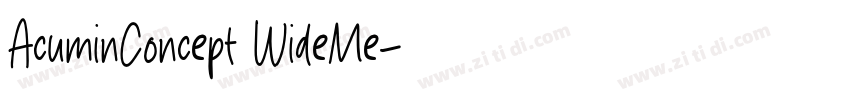 AcuminConcept WideMe字体转换